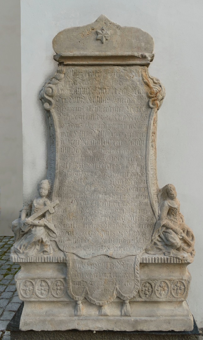 1. Epitafium ku czci żony Dawida Handelsmanna +1732